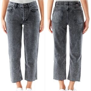 Boyish Tommy High Rise Straight Jean Fray Crop Ankle Sustainable Vegan Recycled